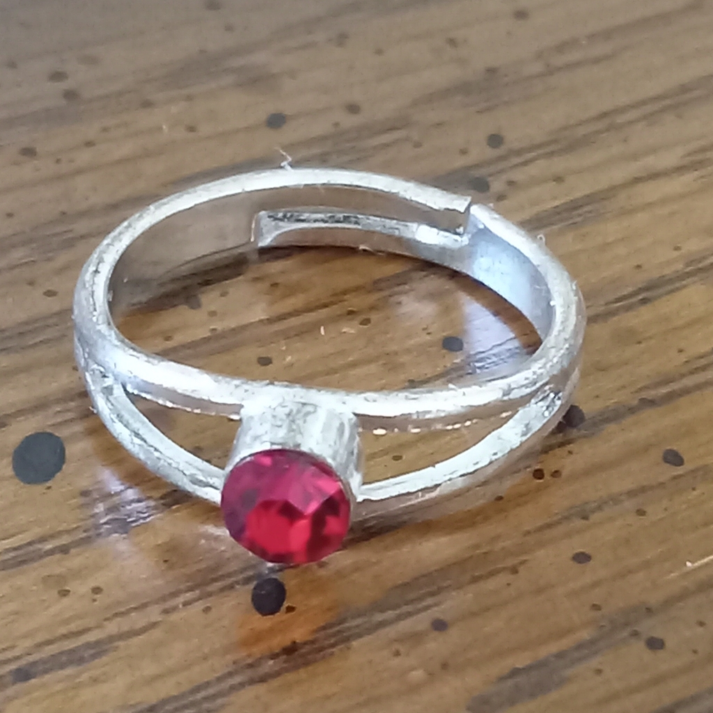 Adjustable Silver Tone Ring